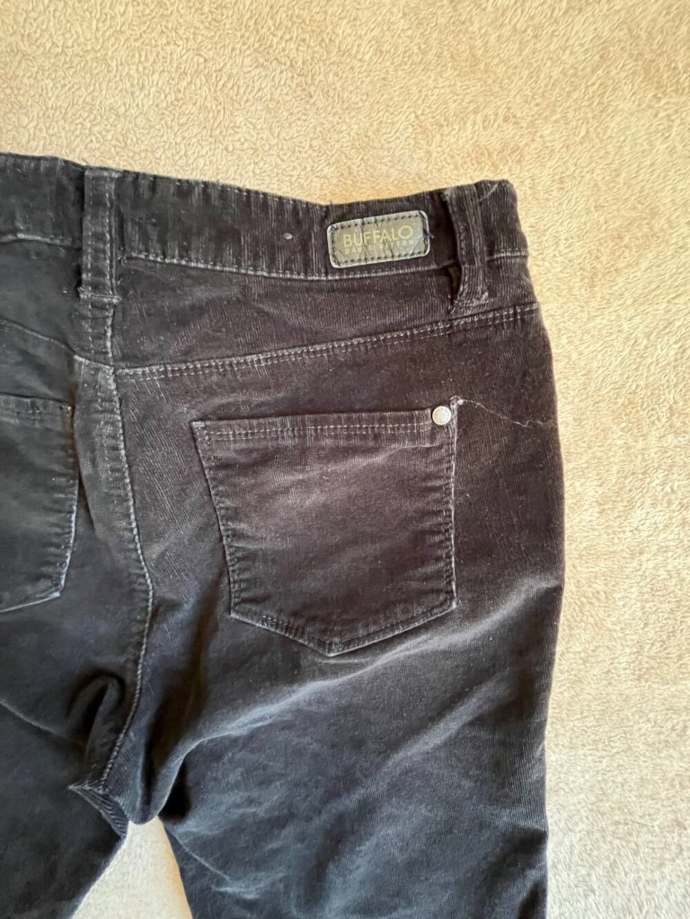Buffalo David Bitton Womens Black Corduroy Skinny Fit Jeans Size 2/26 - Picture 5 of 16